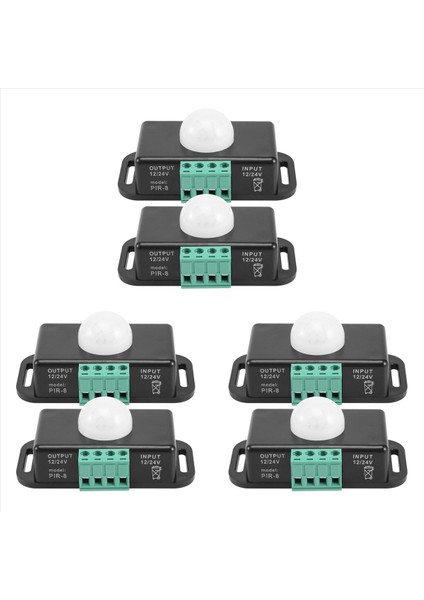 Hareket Sensörü Anahtarı 12V 24V Pır Sensör LED Anahtar Denetleyicisi Esnek LED Şeritler Işık 6 Paket (Yurt Dışından)