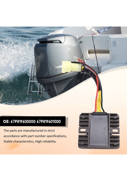 67F-81960-00-00 Dıştan Takma Doğrulama Regülatörü Yamaha 80-100HP 4 Inme 1999-2001 67F-81960-10-00 (Yurt Dışından) indirimleri