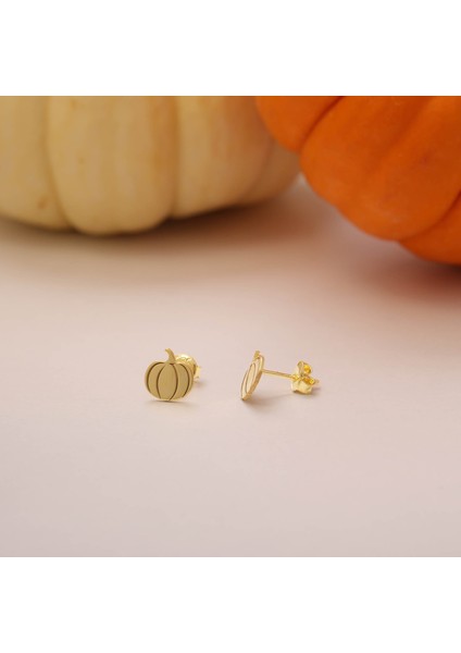 925 Ayar Gümüş Bal Kabağı Küpe modelleri