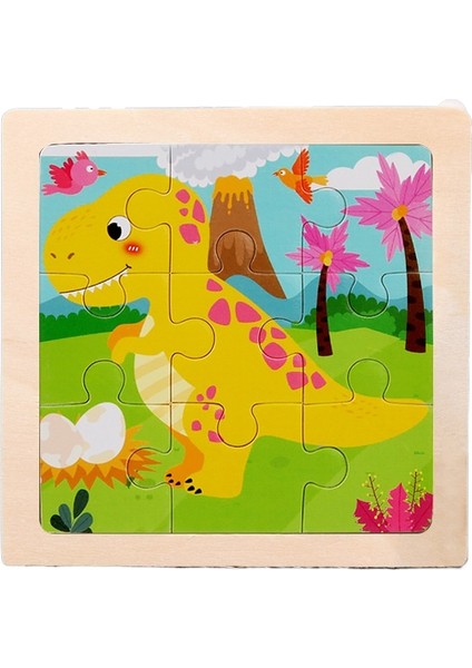 Bebek Erken Öğrenme Puzzle Oyuncakları Erken Çocukluk Montessori Aydınlanma Bilişsel Puzzle Tahtası Karikatür Ahşap Puzzle (Yurt Dışından)
