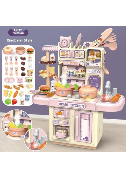 Çocuk Mini Mutfak Oyuncakları Simülasyon Pişirme Seti Oyun Evi Kız Oyuncakları Hediye Kutusu Hediye (Yurt Dışından)