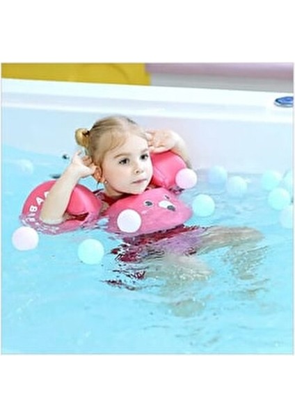 Mambobaby Bebek Yüzme Kolluk Yelek Pembe Mavi Yeşil 2-6 Yaş 15-30 kg Su Güvenliği