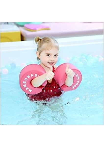 Mambobaby Bebek Yüzme Kolluk Yelek Pembe Mavi Yeşil 2-6 Yaş 15-30 kg Su Güvenliği