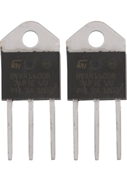 2x BTA41-600B 600V 40A Silikon Kontrolör Doğrultucu Standart Trıac (Yurt Dışından)
