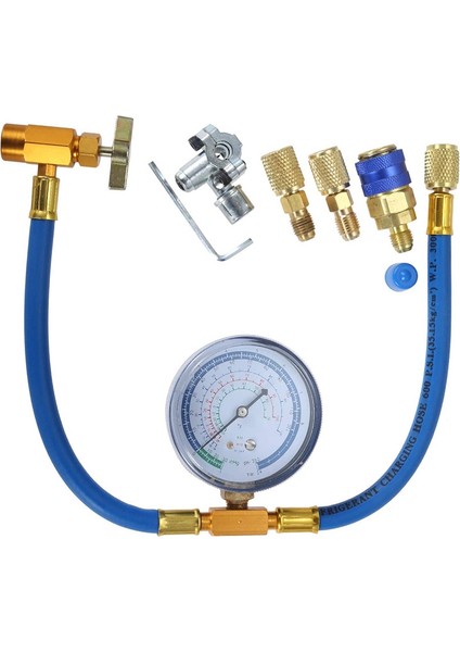 R134A Şarj Hortumu Buzdolabına -Klima Göstergesi ile -Soğutucu R134A R12/R -22 Bağlantı Noktasına Dokunabilir (Yurt Dışından)