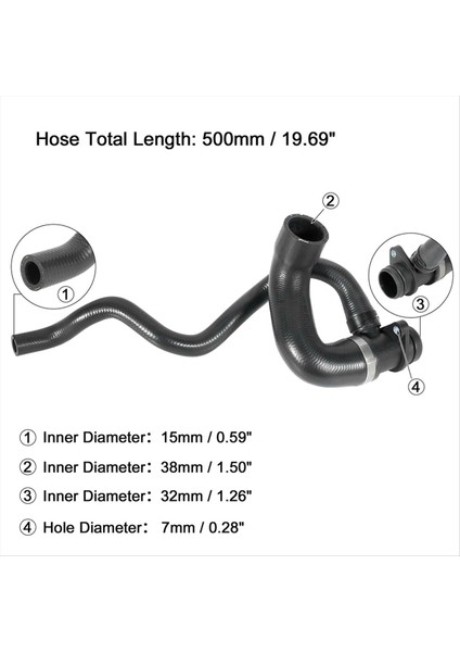 11537639998 11537603513 Radyatör Soğutucu Su Hortumu Bmw 328I Xdrive 2011 528I Xdrive 3 0l 2010 (Yurt Dışından) indirimleri