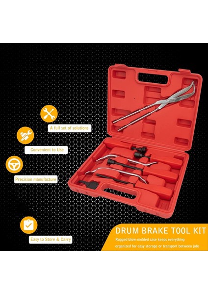 8pcs Fren Davul Aracı Kiti Davul Yay Aracı ile Fren Davul Aracı (Yurt Dışından) fırsatları