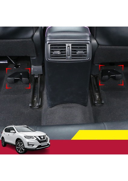 1 Çift Araba Klima Çıkış Havalandırma Izgaraları Kapakları Ön Koltuk Ac Isıtıcı Zemin Havalandırma Koruyucu Nissan X-Trail T32 Qashqai J11 2014+/RENAULT Koleos 2017+ (Yurt Dışından) fırsatları