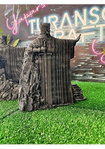 Argonath Figür Yüzüklerin Efendisi Sağ Sol Takım 18 cm Dev Boy Kalite