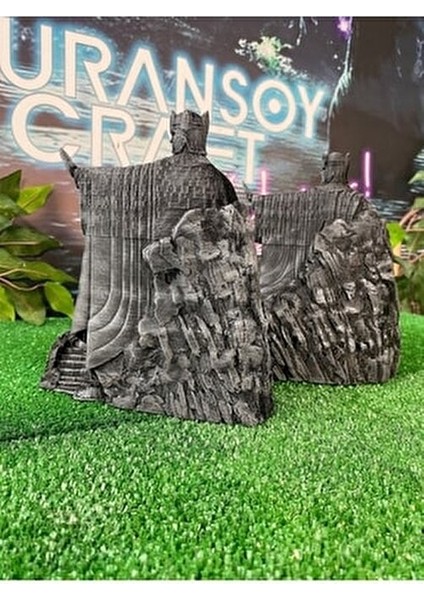 Argonath Figür Yüzüklerin Efendisi Sağ Sol Takım 18 cm Dev Boy Kalite