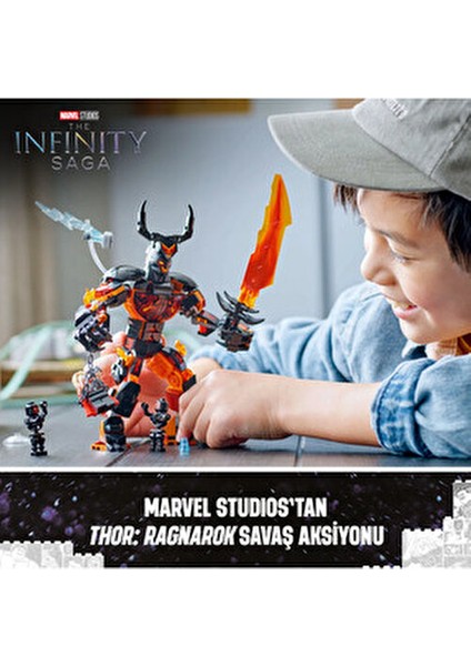 Marvel Thor Vs. Surtur Yapı Seti 2000 Parça ve Üzeri Erkekler İçin Hediye