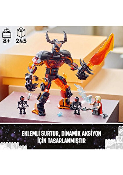 Marvel Thor Vs. Surtur Yapı Seti 2000 Parça ve Üzeri Erkekler İçin Hediye