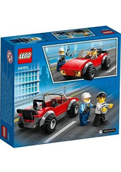 City 60392 Polis Motorsikleti ve Araba Takibi Seti 59 Parça Erkek Çocuklar İçin modelleri