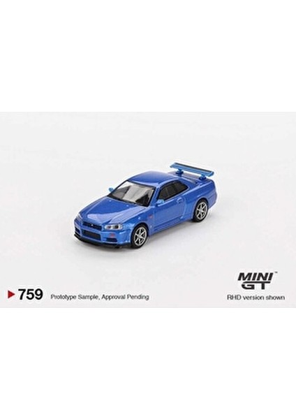 Nissan Skyline GT-R (R34) V-Spec Metal Diecast Model Gerçekçi Detaylarla modelleri