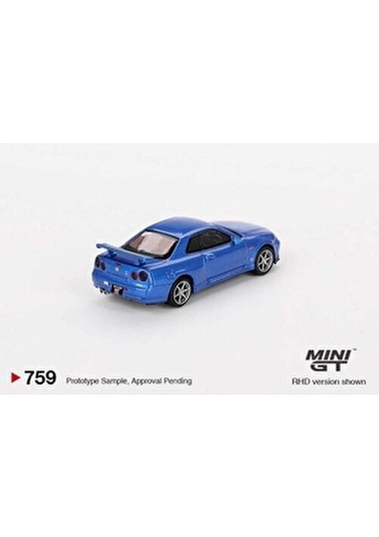 Nissan Skyline GT-R (R34) V-Spec Metal Diecast Model Gerçekçi Detaylarla indirimleri