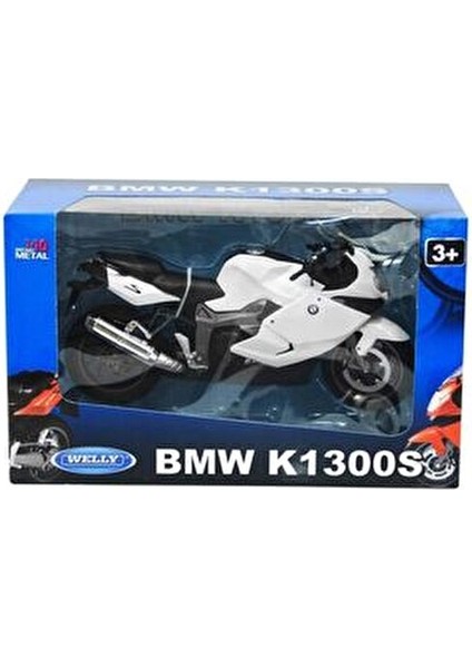 BMW K1300S Motosiklet 1:10 Ölçekli Metal Model Gerçekçi Detaylarla modelleri