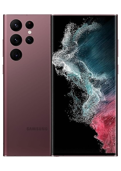 Yenilenmiş Samsung Galaxy S22 Ultra 128GB -Bordo( 12 Ay Garantili)-C Grade