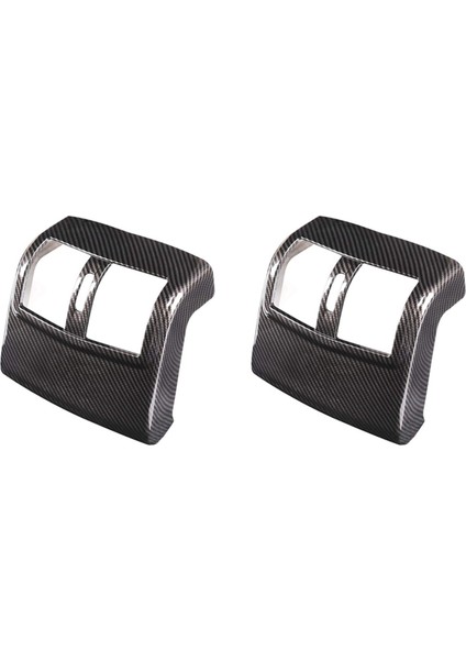 2x Abs Karbon Fiber Arka Klima Çıkış Havalandırma Kapağı Kaplama Sticker Mercedes Benz W212 E-Serisi 2012-2015 (Yurt Dışından)