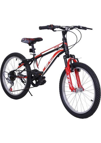 Tec Titan 20" Jant 7 Vites V-Fren Siyah-Kırmızı Çocuk Bisikleti modelleri