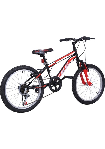 Tec Titan 20" Jant 7 Vites V-Fren Siyah-Kırmızı Çocuk Bisikleti fırsatları