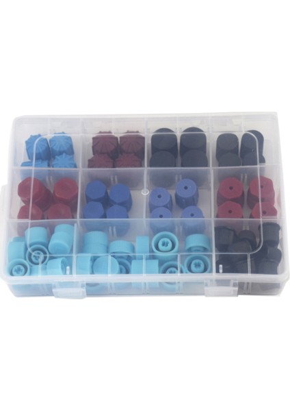 Araç Otomatik R134A 77PCS Ac A/c Sistem Valfi Çekirdek Toz Kapakları Set Hava Seal (Yurt Dışından)