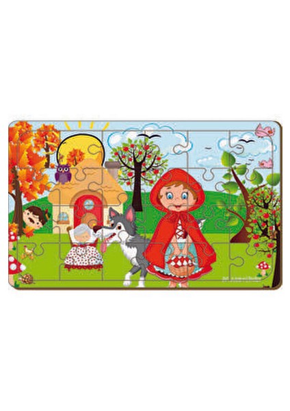 Ahşap Puzzle Seti 24 Parça Eğitici Oyun 2-4 Yaş Arası Çocuklar İçin