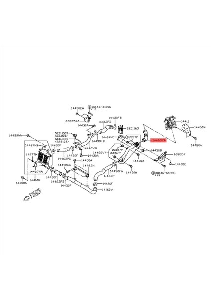 2x 144633XN8A Araç Turbo Intercooler Hortumu Nissan NV350 14463-3XN8A Otomobil Parçaları Soğutucu Kauçuk Radyatör Hava Giriş Borusu (Yurt Dışından) fırsatları