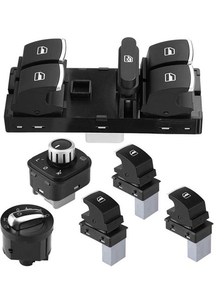 6pcs Pencere Ayna Far Anahtarı Seti 5nd 959 565A 5nd 959 857 5ND941431B Vw Golf Mk5 6 Jetta Mk5 Passat B6 Tiguan (Yurt Dışından) indirimleri