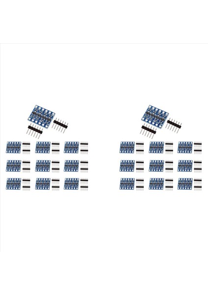 20PCS 4 Kanal Iıc Iıc I2C Mantık Seviye Dönüştürücü Iki Yönlü Modül 3 3V Ila 5V Vites Değiştirici (10 Paketi) (Yurt Dışından)