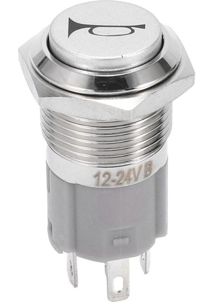 6x 12V 16MM Araba LED Işık Anlık Korna Düğmesi Metal Anahtar Boş Düğmesi Mavi (Yurt Dışından) fiyatları