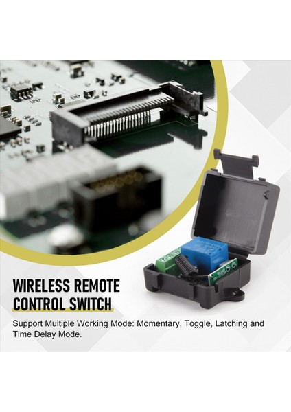Dc 12V 1ch 433MHZ Evrensel Kablosuz Uzaktan Kumanda Anahtarı Rf Röle Alıcı 433 Mhz Verici Düğmesi Modülü Dıy Kiti (Yurt Dışından) fırsatları