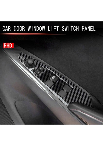 Araba Cam Kaldırıcı Anahtarı Panel Pencere Kaldırıcı Anahtarı Dekoratif Kapak Mazda 2 2019-2021 Rhd B (Yurt Dışından) modelleri