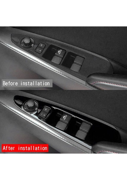Araba Cam Kaldırıcı Anahtarı Panel Pencere Kaldırıcı Anahtarı Dekoratif Kapak Mazda 2 2019-2021 Rhd B (Yurt Dışından) indirimleri