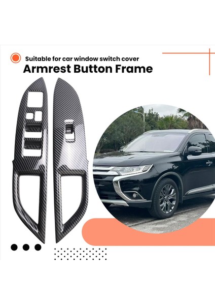 Abs Iç Kapı Art Resim Pencere Asansör Anahtarı Düğmesi Kapak Mitsubishi Outlander 2013-2019 Araç Aksesuarları (Yurt Dışından) modelleri