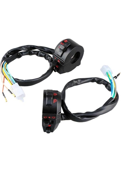 Motosiklet Atv 22MM Gidon Sol Sağ Yan Kontrol Anahtarı Yüksek/düşük Işın Dönüşü Sinyal Korna Anahtarı 7/8 Inç Motosiklet Parçası (Yurt Dışından)