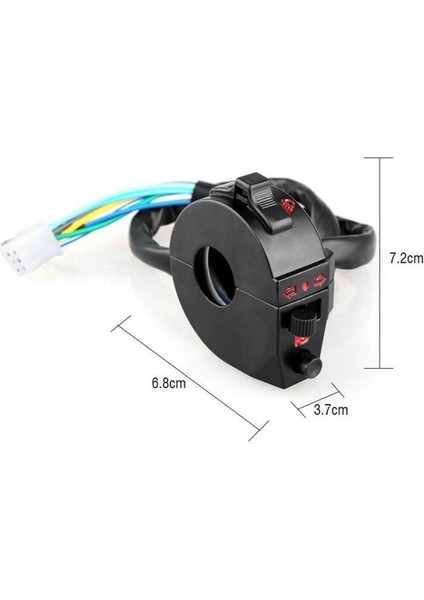 Motosiklet Atv 22MM Gidon Sol Sağ Yan Kontrol Anahtarı Yüksek/düşük Işın Dönüşü Sinyal Korna Anahtarı 7/8 Inç Motosiklet Parçası (Yurt Dışından) fırsatları