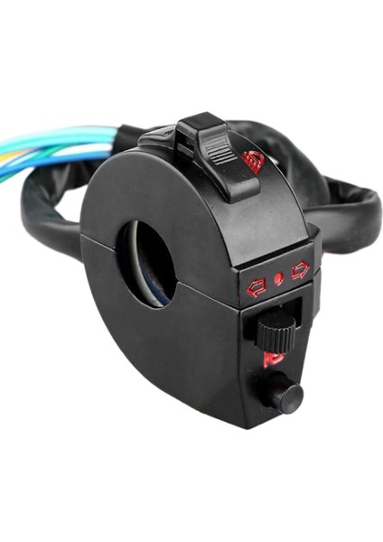 Motosiklet Atv 22MM Gidon Sol Sağ Yan Kontrol Anahtarı Yüksek/düşük Işın Dönüşü Sinyal Korna Anahtarı 7/8 Inç Motosiklet Parçası (Yurt Dışından) indirimleri