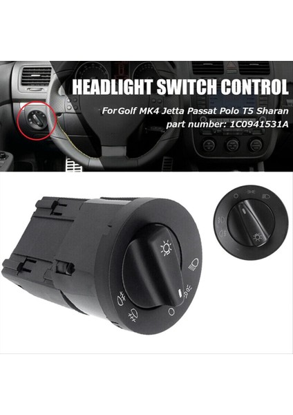 Far Switch Sis Lambası Kontrol Anahtarı 1C0941531A Jetta Golf Mk4 Passat -Polo Beetle ve Skoda Modelleri (Yurt Dışından) fiyatları