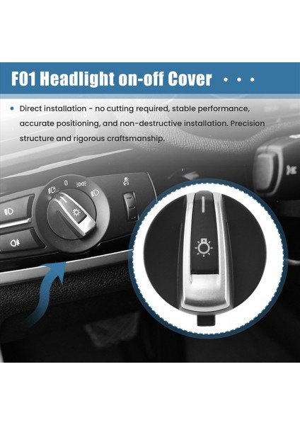 1pcs Araba Far Anahtarı Düğmesi Düğmeleri Bmw 5/7 Serisi X3 X4 F01 F02 F03 F10 F18 F07 F06 F25 F26 Siyah (Yurt Dışından) indirimleri