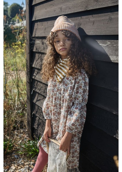 Elbise 4-12 Yaş Bej