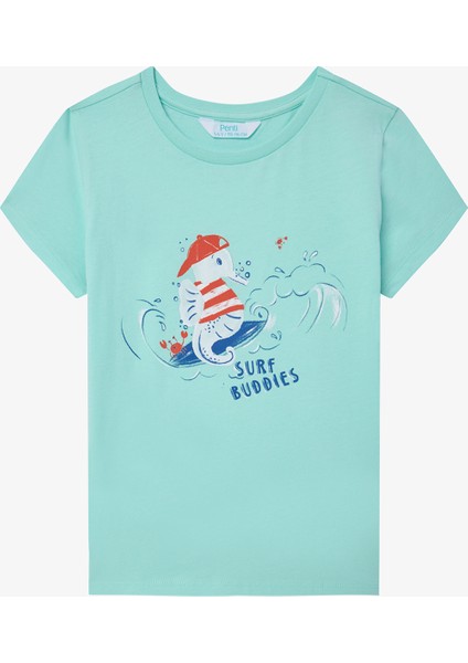 Erkek Çocuk Surf Buddies Pamuklu 2li Pijama Takımı