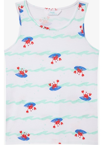 Erkek Çocuk Surf Buddies Pamuklu 2li Pijama Takımı