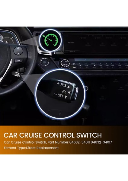 Araba Cruise Control Switch 84632-34011 84632-34017 Toyota Camry Corolla Avalon Matrisi Rav4 (Yurt Dışından) fırsatları