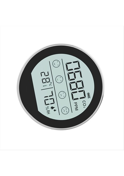 Hava Kalitesi Monitörü Co2 Metre Karbon Dioksit Dedektörü Ev Ofis Araç Gümüş Için Sıcaklık Nem Algılama (Yurt Dışından) fırsatları