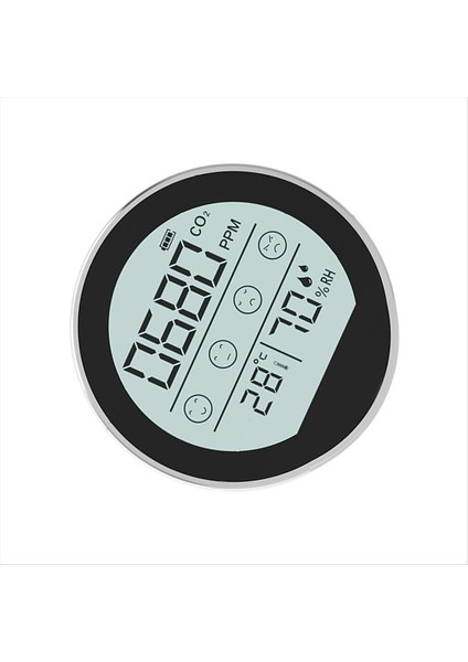 Hava Kalitesi Monitörü Co2 Metre Karbon Dioksit Dedektörü Ev Ofis Araç Gümüş Için Sıcaklık Nem Algılama (Yurt Dışından) indirimleri