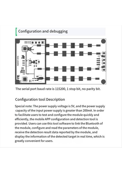 LD2451 24G Araç Aracı Aracı Ölçüm Millimetre Dalga Radarı Araç Durumu Izleme Sensör Modülü (Yurt Dışından) modelleri