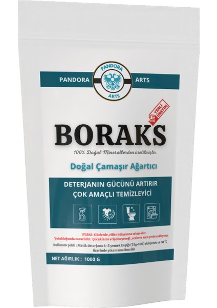 Boraks Doğal Ağartıcı Deterjan 1000G (1 Kg).