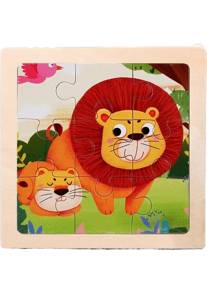 Bebek Erken Öğrenme Puzzle Oyuncakları Erken Çocukluk Montessori Aydınlanma Bilişsel Puzzle Tahtası Karikatür Ahşap Puzzle (Yurt Dışından)