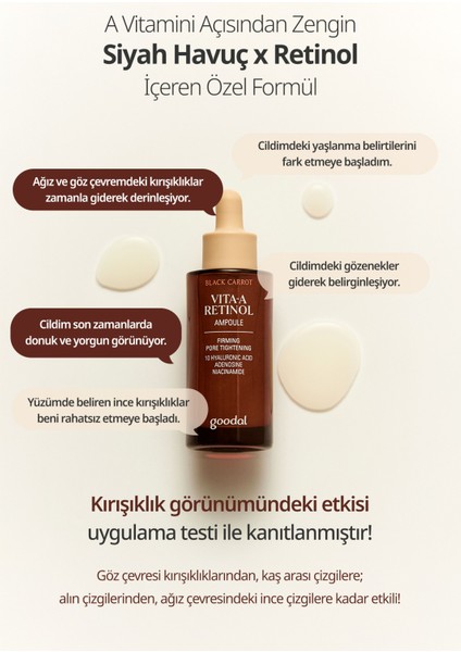 Black Carrot Vita - A Retinol Ampoule - Siyah Havuç Özlü Retinol Ampul