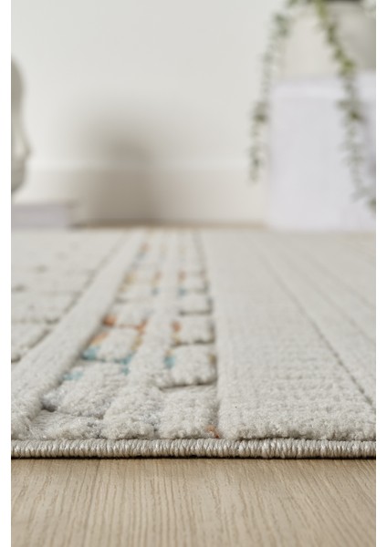 Ruby Multi Gri Halı Salon Oturma Odası Çocuk Odası Yatak Odası Halısı 1551 fırsatları